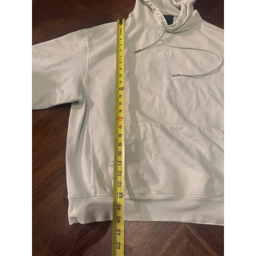 Kith Williams III Hoodie XL Mint Green KH2429 Embroidered Logo Pullover Mens - Picture 7 of 9
